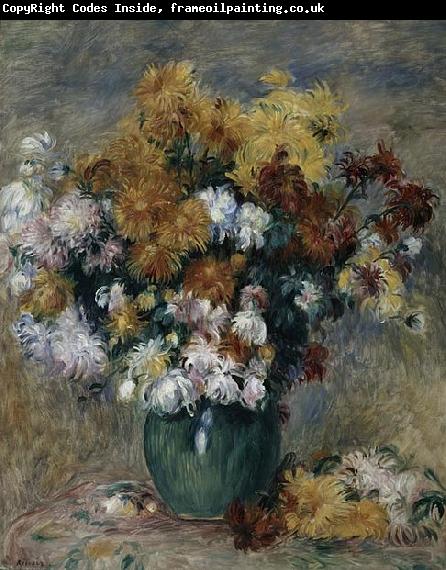 Pierre Auguste Renoir Bouquet of Chrysanthemums