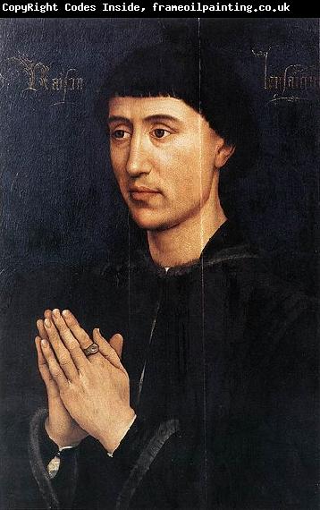 Rogier van der Weyden Portrait Diptych of Laurent Froimont