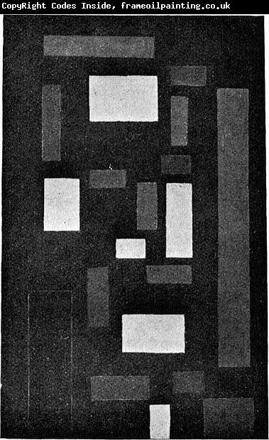 Theo van Doesburg Composition VI (on black fond).