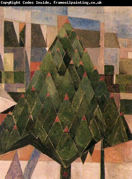 Theo van Doesburg Tree with houses.