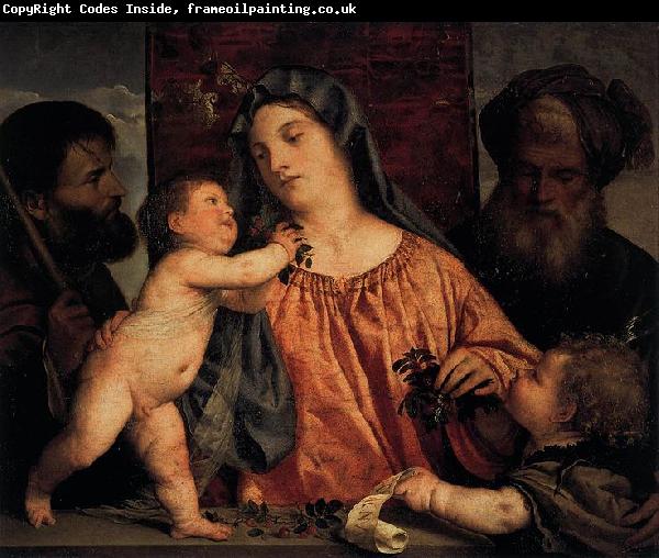 Titian Madonna of the Cherries