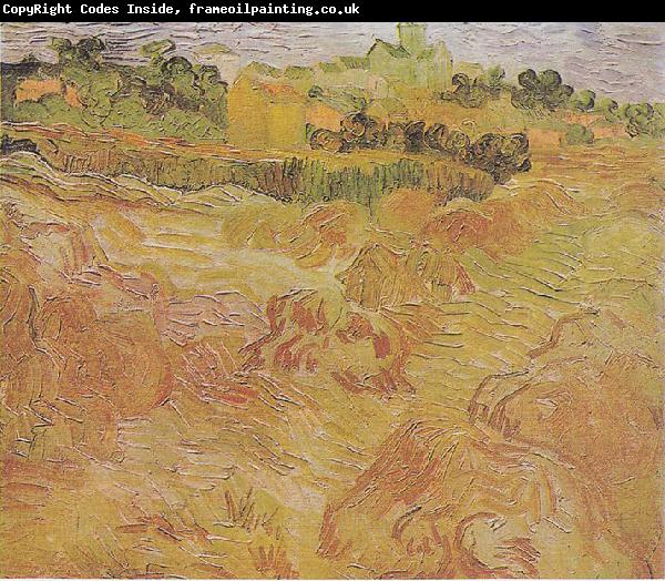 Vincent Van Gogh Wheat fields with View of Auvers