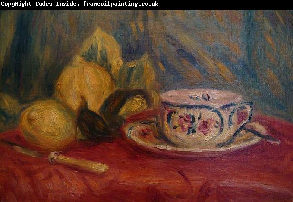 Pierre Auguste Renoir Lemons and Teacup