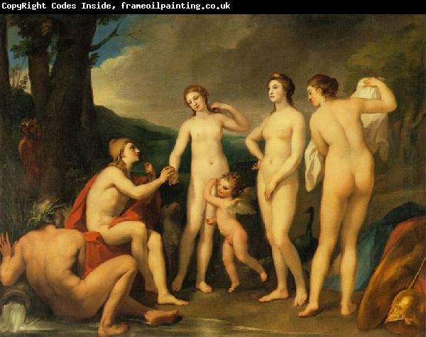 Anton Raphael Mengs The Judgment of Paris, painting by Anton Raphael Mengs, now in the Eremitage, St. Petersburg