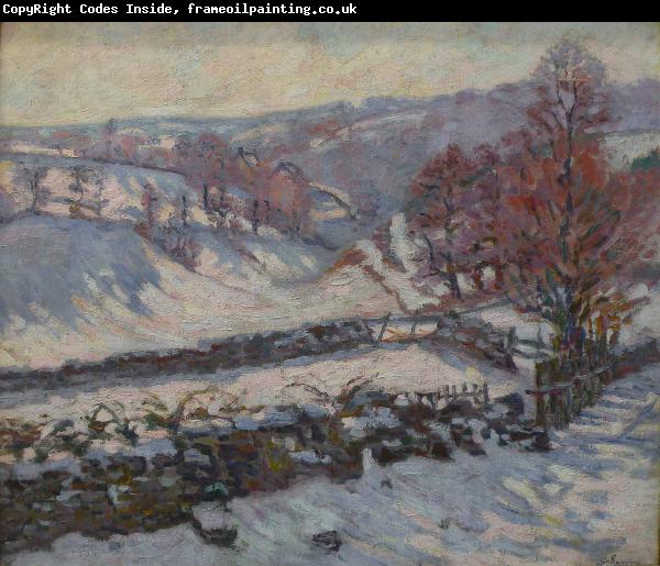 Armand guillaumin Paysage de neige a Crozant