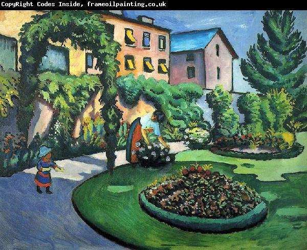 August Macke Gartenbild