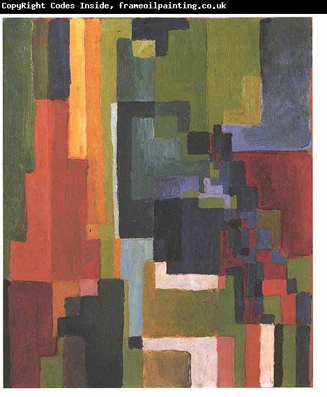 August Macke Colourfull shapes II