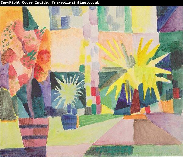 August Macke Garten am Thunersee