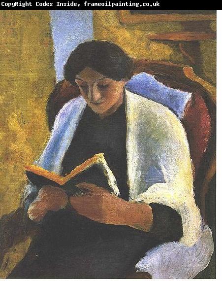 August Macke Reading woman