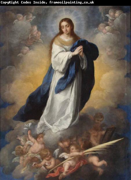 Bartolome Esteban Murillo La Inmaculada Concepcion del espejo