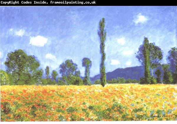 Claude Monet Champ de coquelicots a Giverny