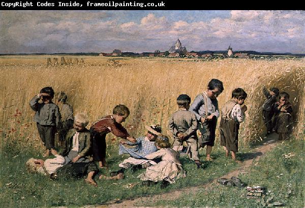 Emile Claus On the Way to School