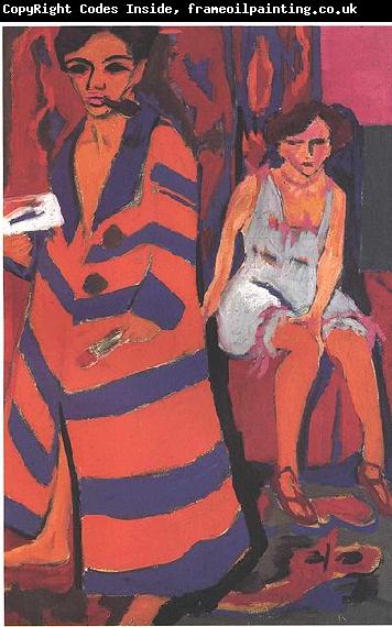 Ernst Ludwig Kirchner Selfportrait with model