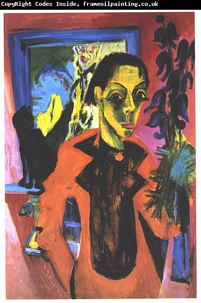 Ernst Ludwig Kirchner Selfportrait with shadow