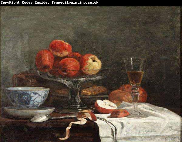 Eugene Boudin Nature Morte A La Pomme