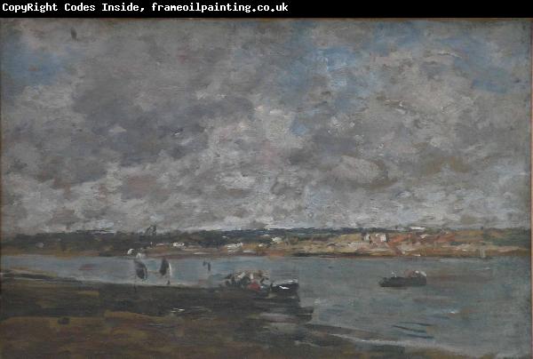 Eugene Boudin Lembouchure de la Touques