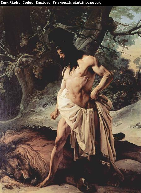 Francesco Hayez Samson und der Lowe