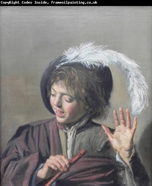 Frans Hals Singender Knabe mit Flote