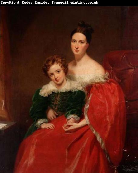 George Hayter Robert Lawrence Pemberton of Bainbridge House with his mother