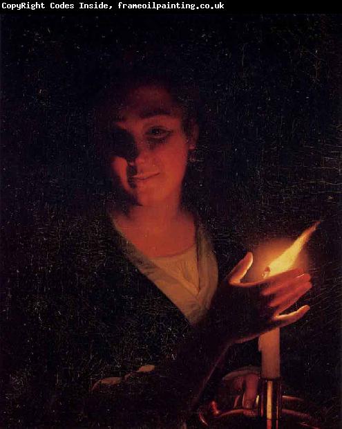 Godfried Schalcken Young Girl with a Candle