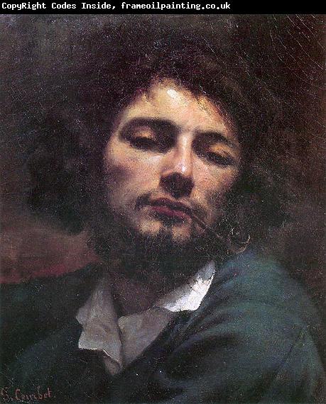 Gustave Courbet Self portrait with pipe.