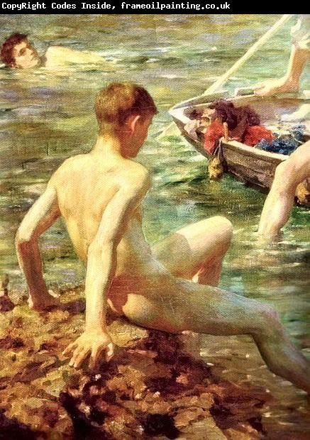 Henry Scott Tuke A detail from Ruby