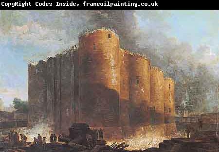 Hubert Robert La Bastille dans les premiers jours de sa demolition