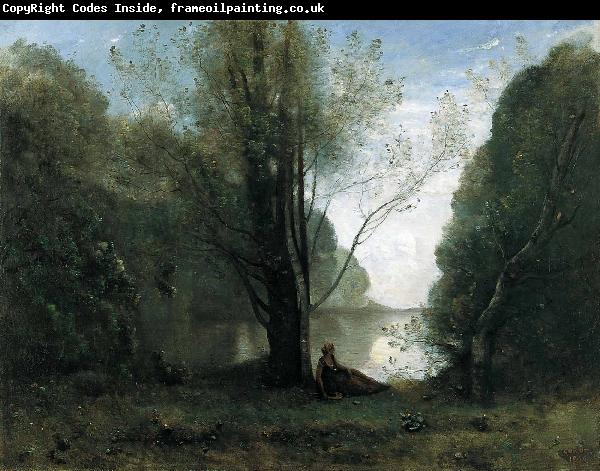 Jean Baptiste Camille  Corot Solitude Recollection of Vigen Limousin