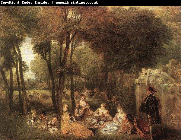 Jean antoine Watteau Les Champs Elysees