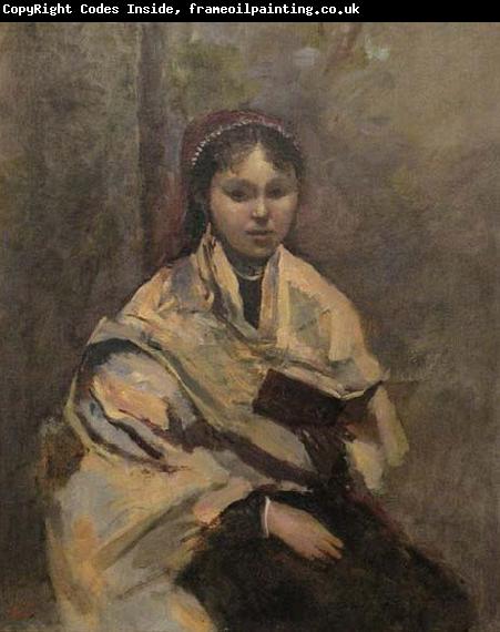 Jean-Baptiste Camille Corot Jeune fille assise un livre a la main