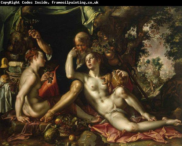 Joachim Wtewael Lot and his Daughters