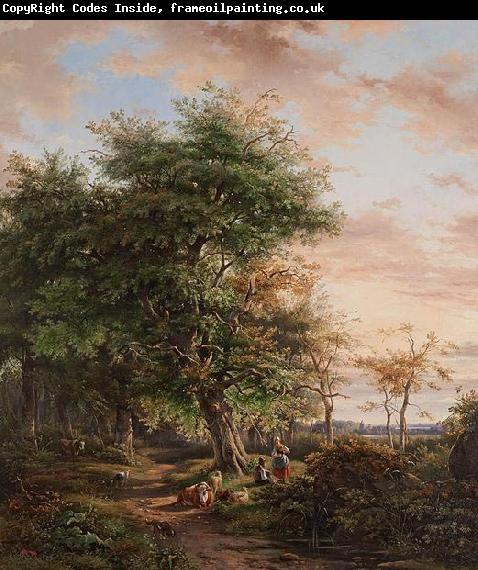 Johannes Gijsbertusz van Ravenswaay At Rest under a Tree