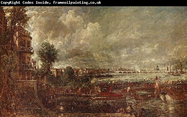 John Constable Blick auf die Waterloo-Brucke von Whitehall Stairs, 18. Juni 1817