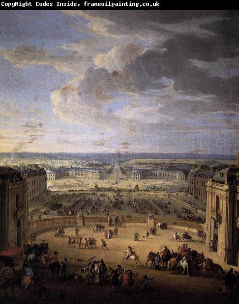 John Martin The Stables Viewed from the Chateau at Versailles