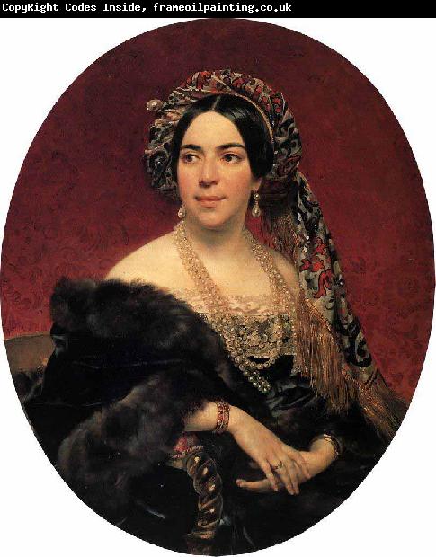 Karl Briullov Portrait of Maria Pavlovna Volkonskaia