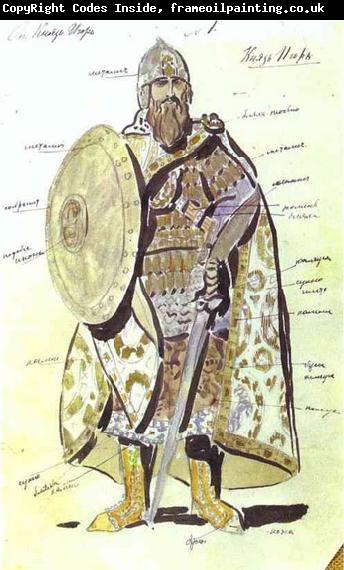 Konstantin Korovin Konstantin Korovin's costume design for Igor in the production of Prince Igor at the Mariinsky Theatre, 1909