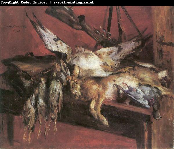 Lovis Corinth Hase und Rebhuhner