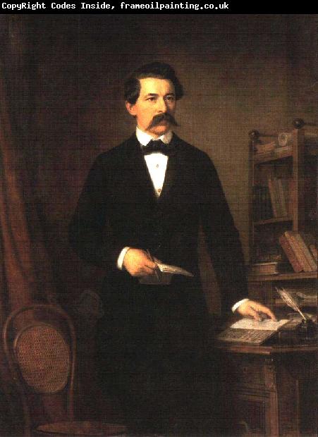 Miklos Barabas Portrait of Janos Arany