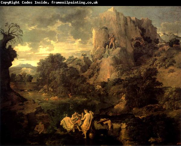 Nicolas Poussin Landscape with Hercules and Cacus