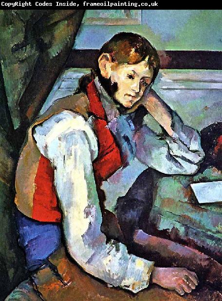 Paul Cezanne The Boy in the Red Vest