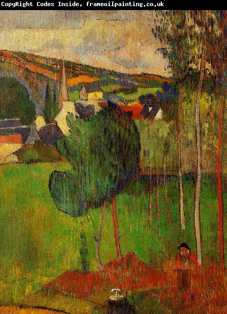 Paul Gauguin View of Pont Aven from Lezaven