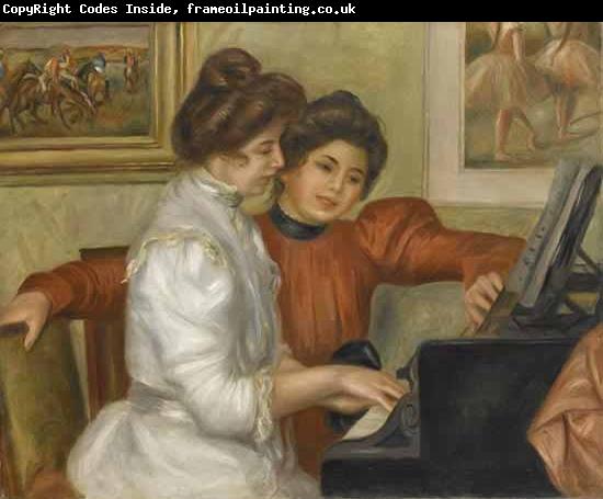 Pierre Auguste Renoir Yvonne et Christine Lerolle au piano