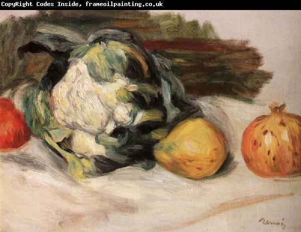 Pierre-Auguste Renoir Cauliflower and pomegranates