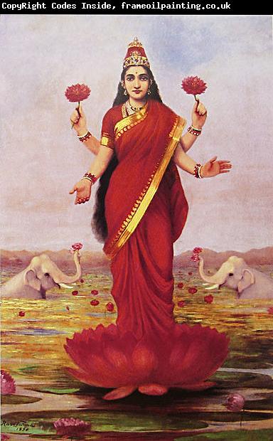 Raja Ravi Varma Goddess Lakshmi