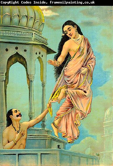 Raja Ravi Varma Urvashi and pururavas