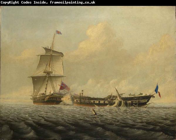 Thomas Baines Action between HMS