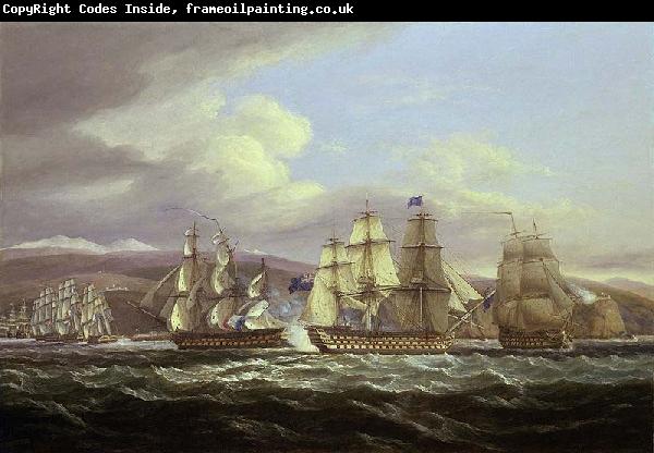 Thomas Luny Blockade of Toulon, 1810-1814: Pellew's action, 5 November 1813