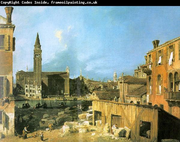 Canaletto The Stonemason's Yard