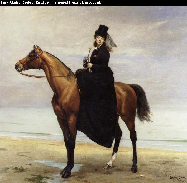 Carolus-Duran At the Seaside,Sophie Croizette on horseback