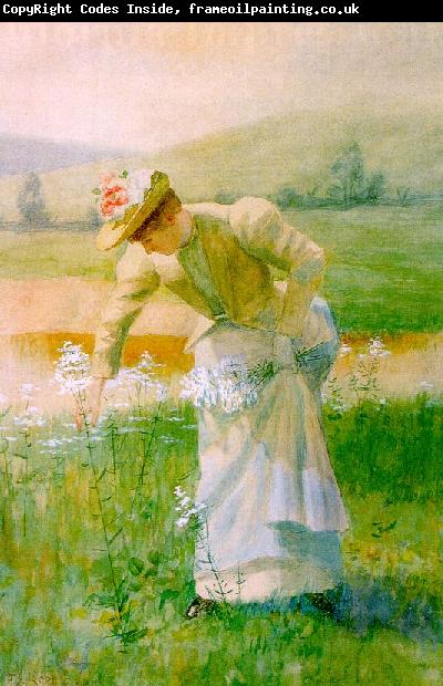 De Scott Evans Picking Wildflowers